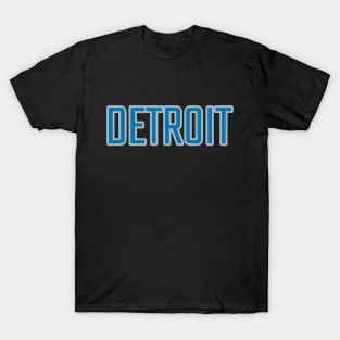 Detroit Lions Colors FRONT PRINT T-Shirt